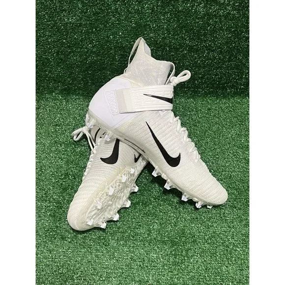 Nike Alpha Menace Elite 2 Football Cleats White Grey AO3374-101 Men’s Size 14.5 - Picture 6 of 9
